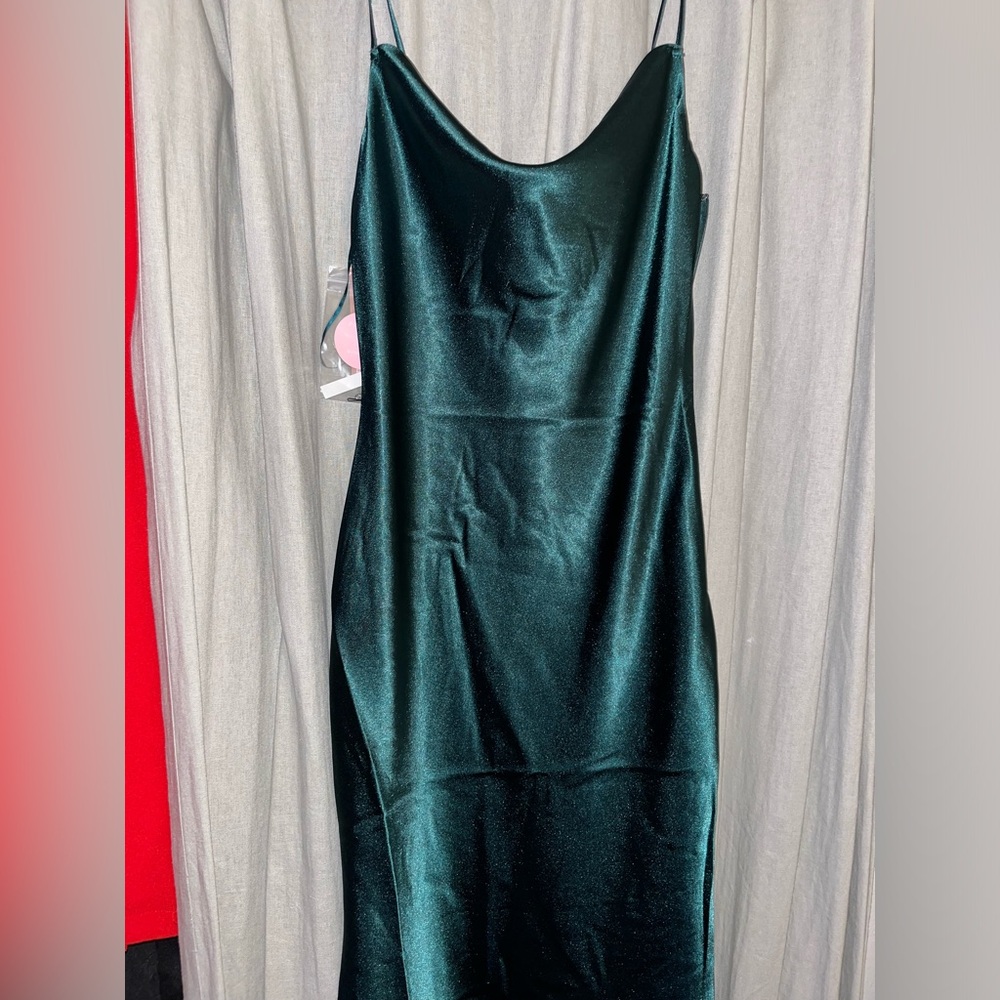 Green Birdy Grey Dress XS